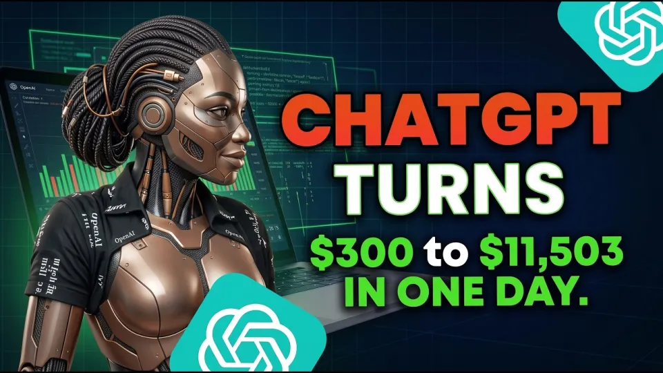 CHATGPT TRADING BOT FOR BINARY OPTIONS | Quotex $300 TO $11503